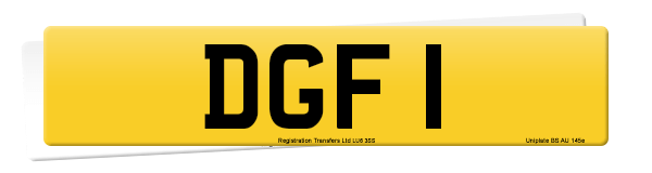 Registration number DGF 1